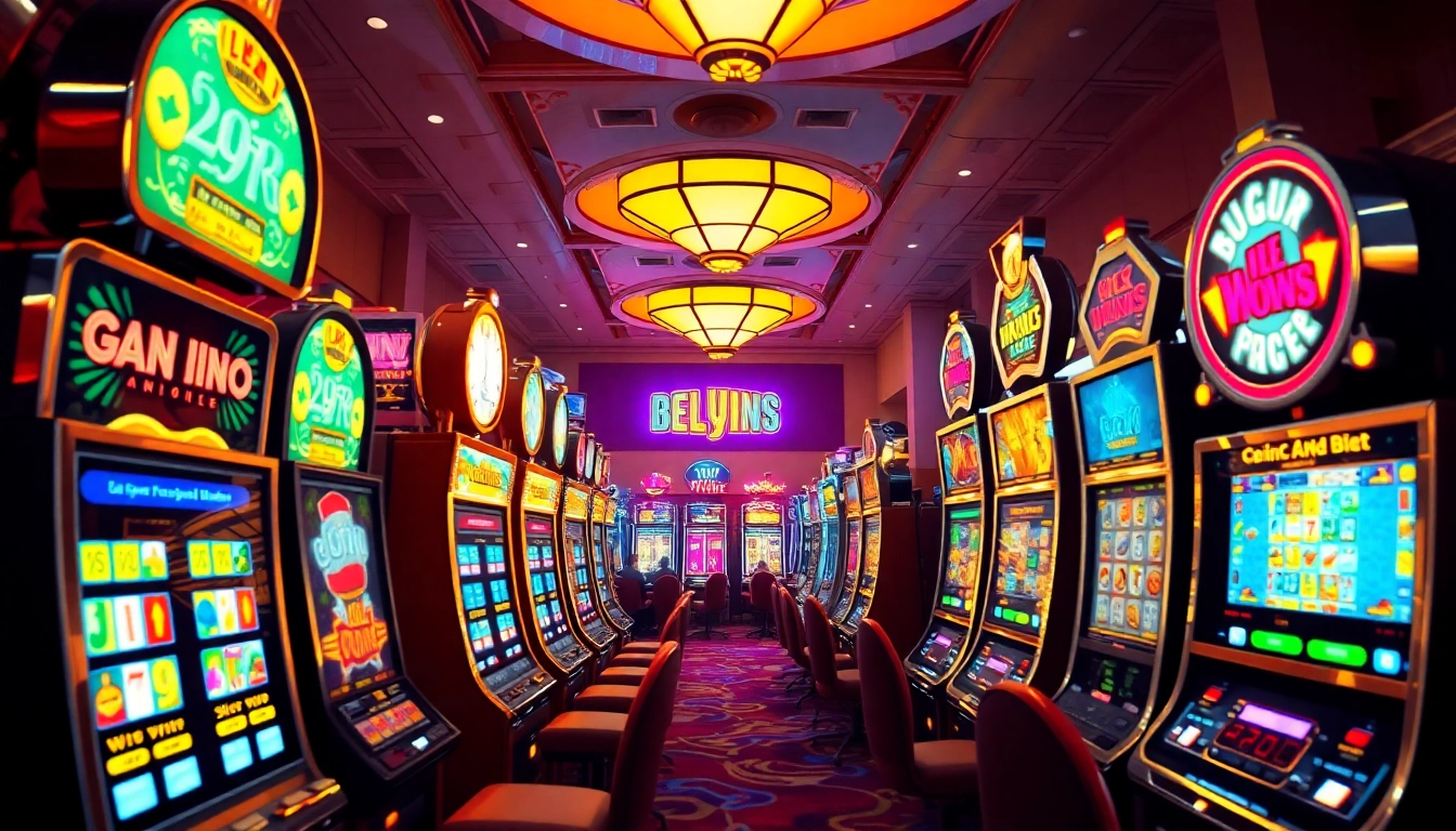 Experience the excitement of slot gacor gameplay with vibrant lights and dynamic energy in a casino.