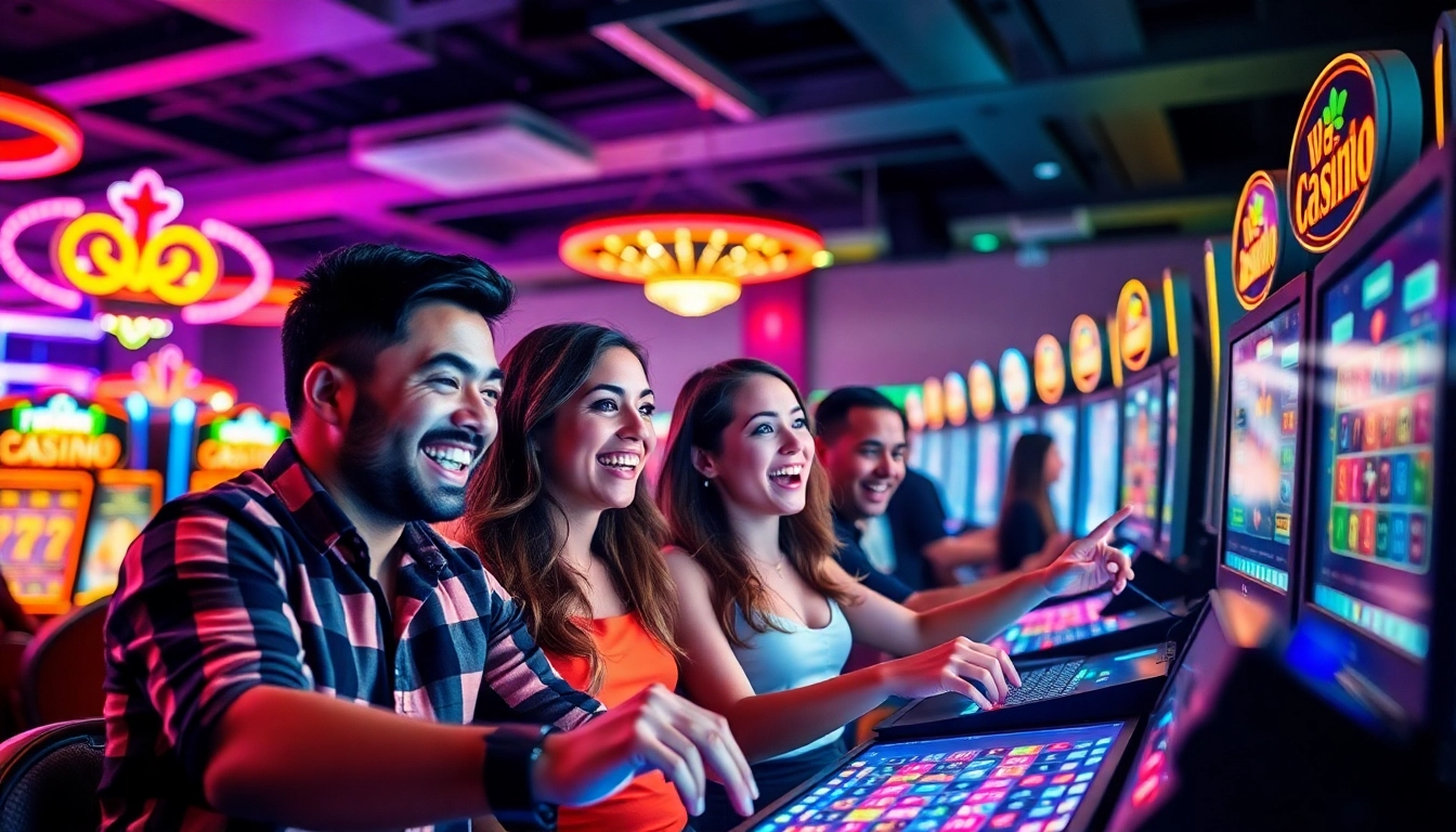 Experience thrilling gameplay in an online casino game with exciting visuals and engaging players.