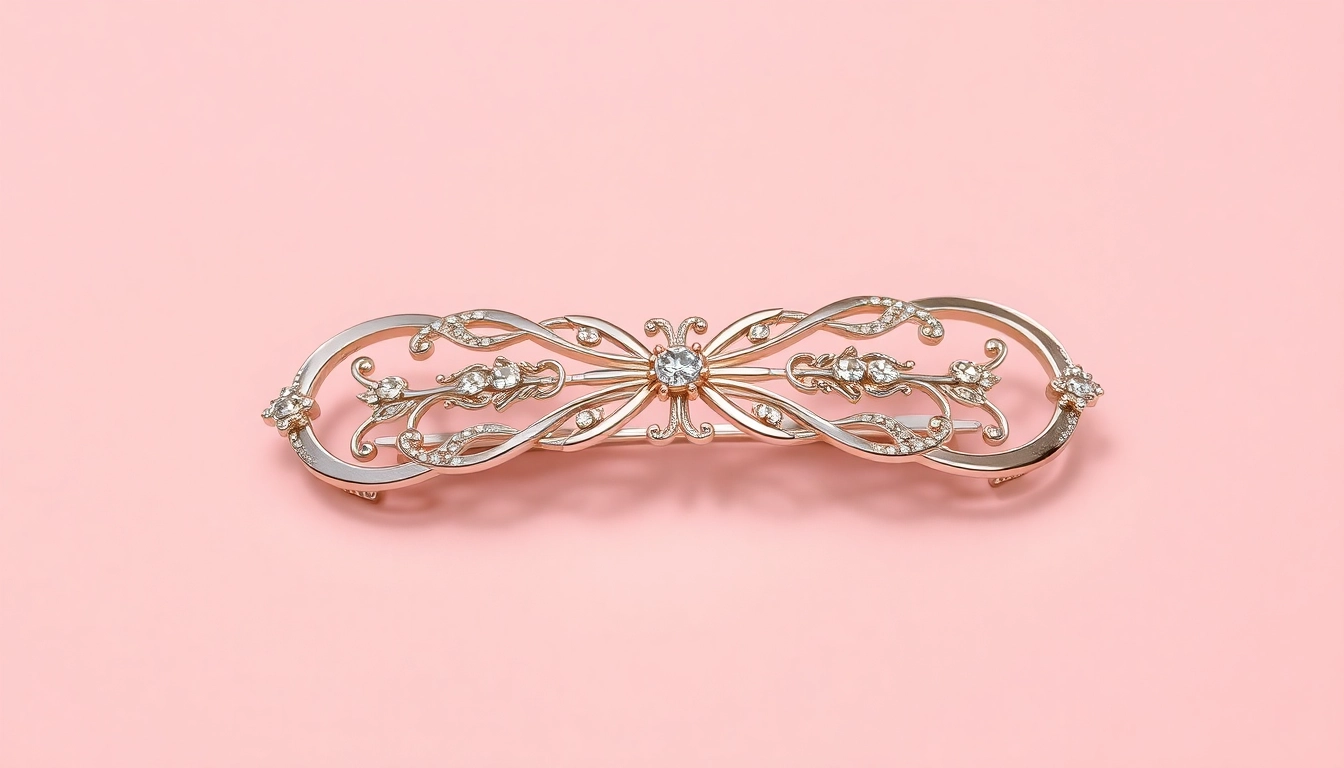 Stylish hair clip showcasing contemporary design for more information about trendy accessories.