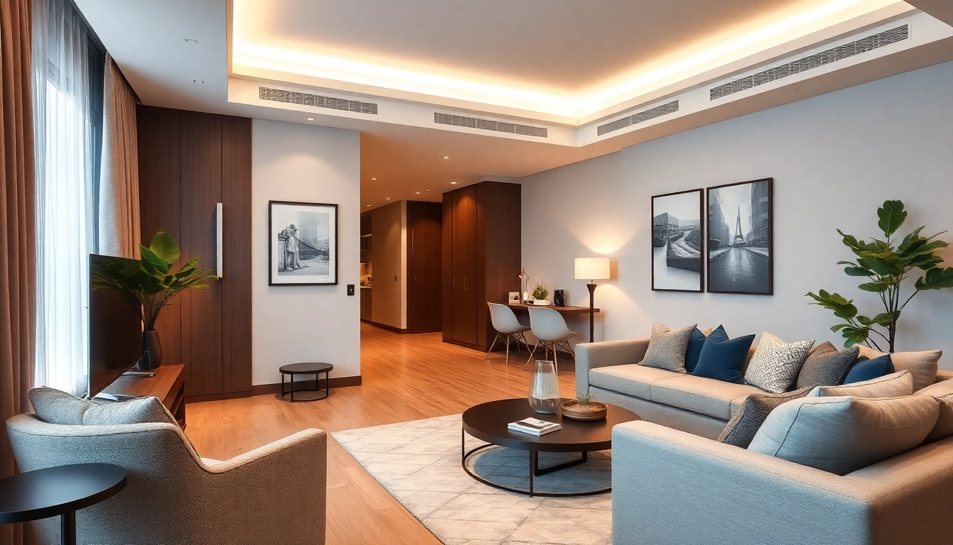 Experience the elegance of bloomsbury residences with stylish furnishings and warm light.