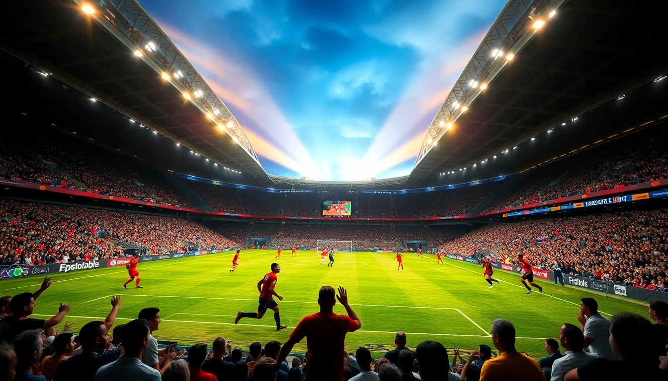 Experience the thrill of เว็บดูบอล during live soccer matches with energetic crowds and vibrant visuals.