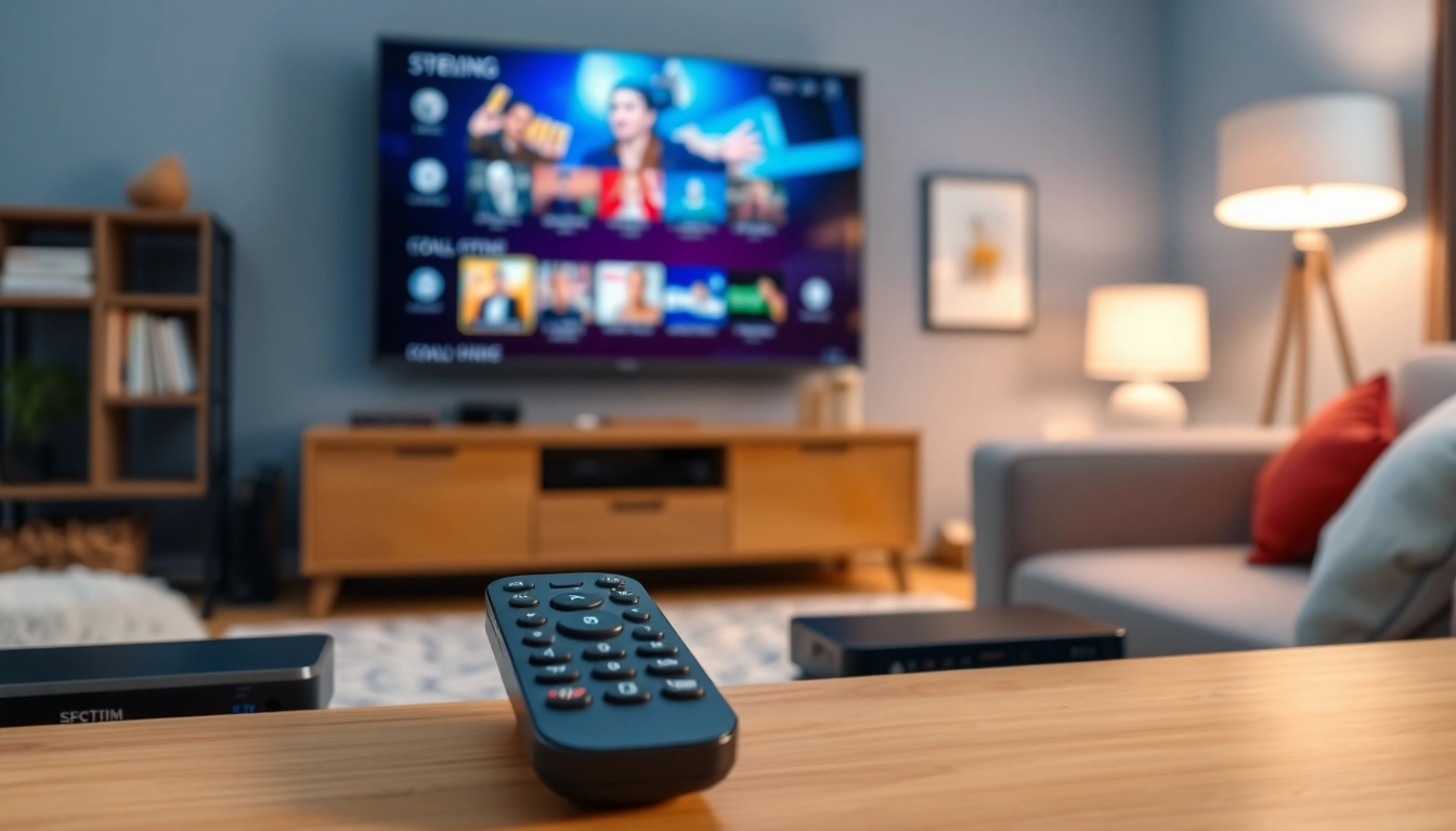 Experience the ease of a 24h iptv test with a professional IPTV setup in a cozy living room.