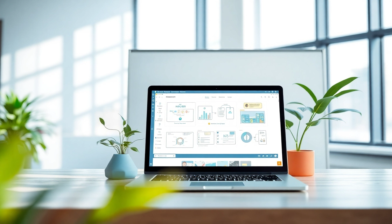 Showcasing innovative AI design solutions in a modern workspace setup.