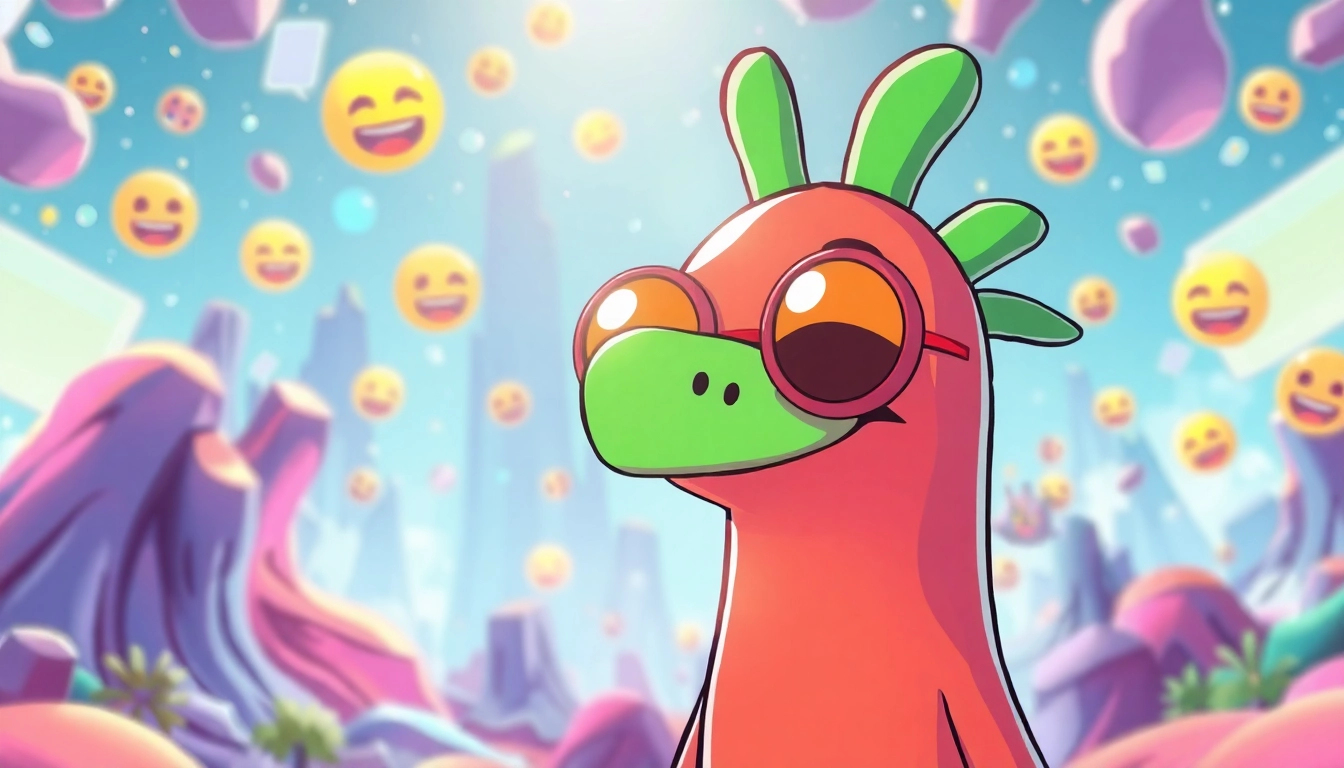 Quandale Dingle meme character illustrated in a vibrant, energetic scene.