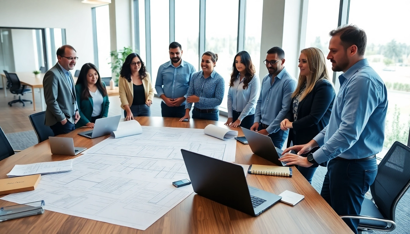 Teamwork among Southern California contractors association members in a modern workspace.
