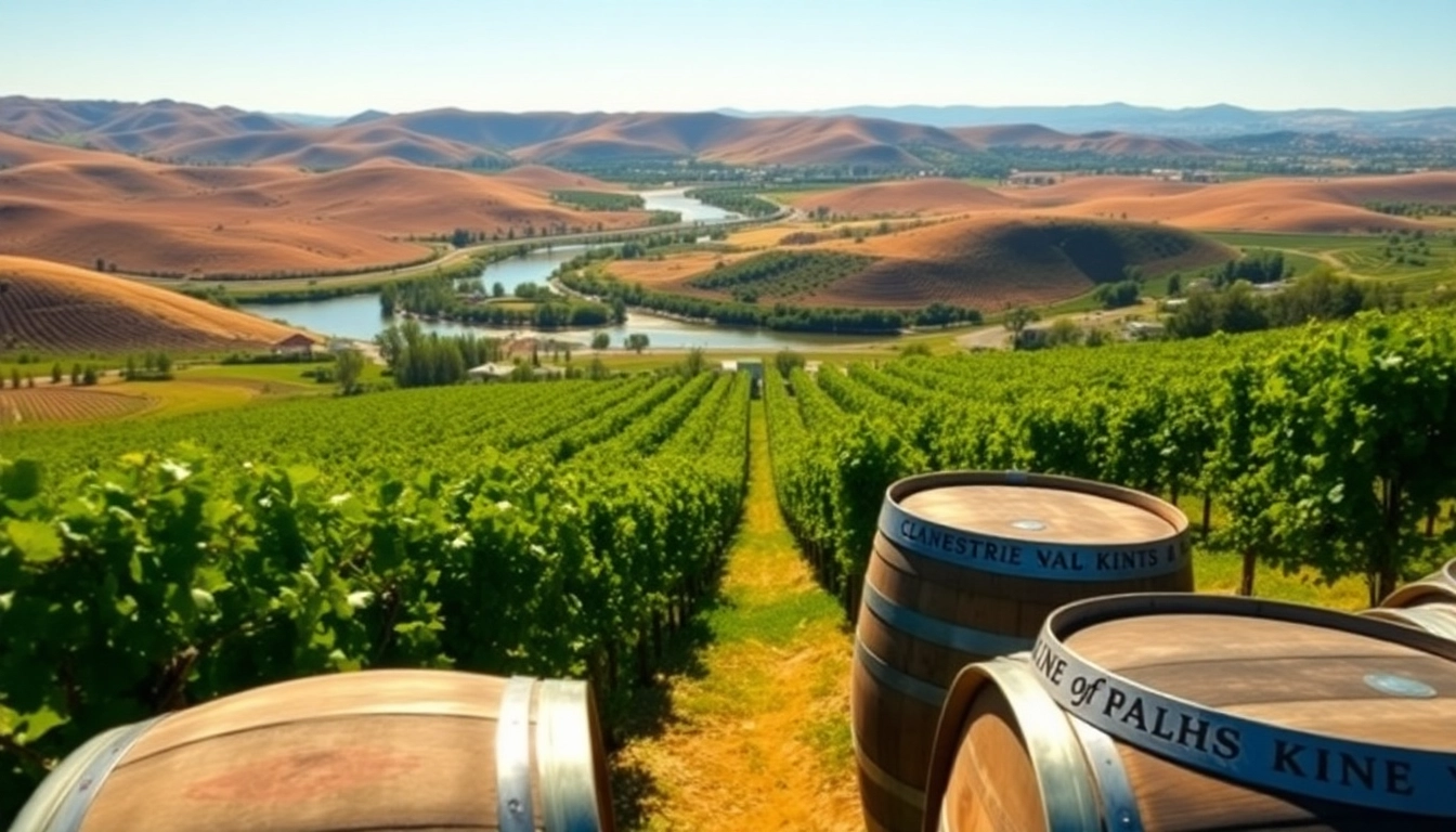 Scenic view of Clarksburg, California's vineyards and river, highlighting its charm and beauty.