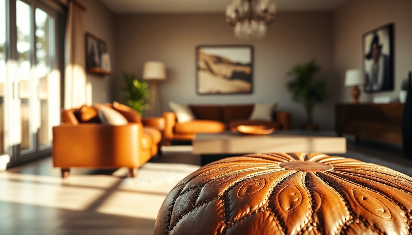 Enhance your space with quality Moroccan leather poufs and ottomans available at http://labboho.com/collections/leather-poufs-ottomans.
