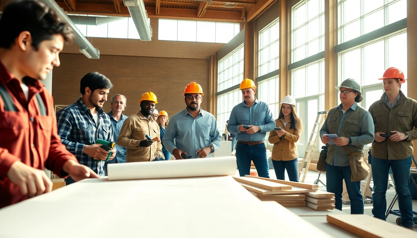 Engaged students at construction trade schools in Texas mastering essential skills.