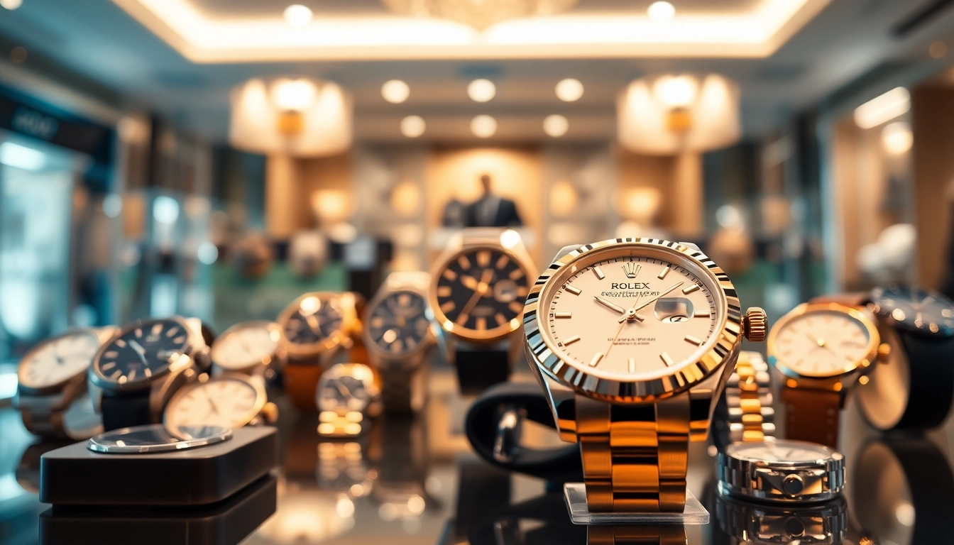 Sell luxury watch: Showcase a stunning luxury watch collection in an elegant setting.
