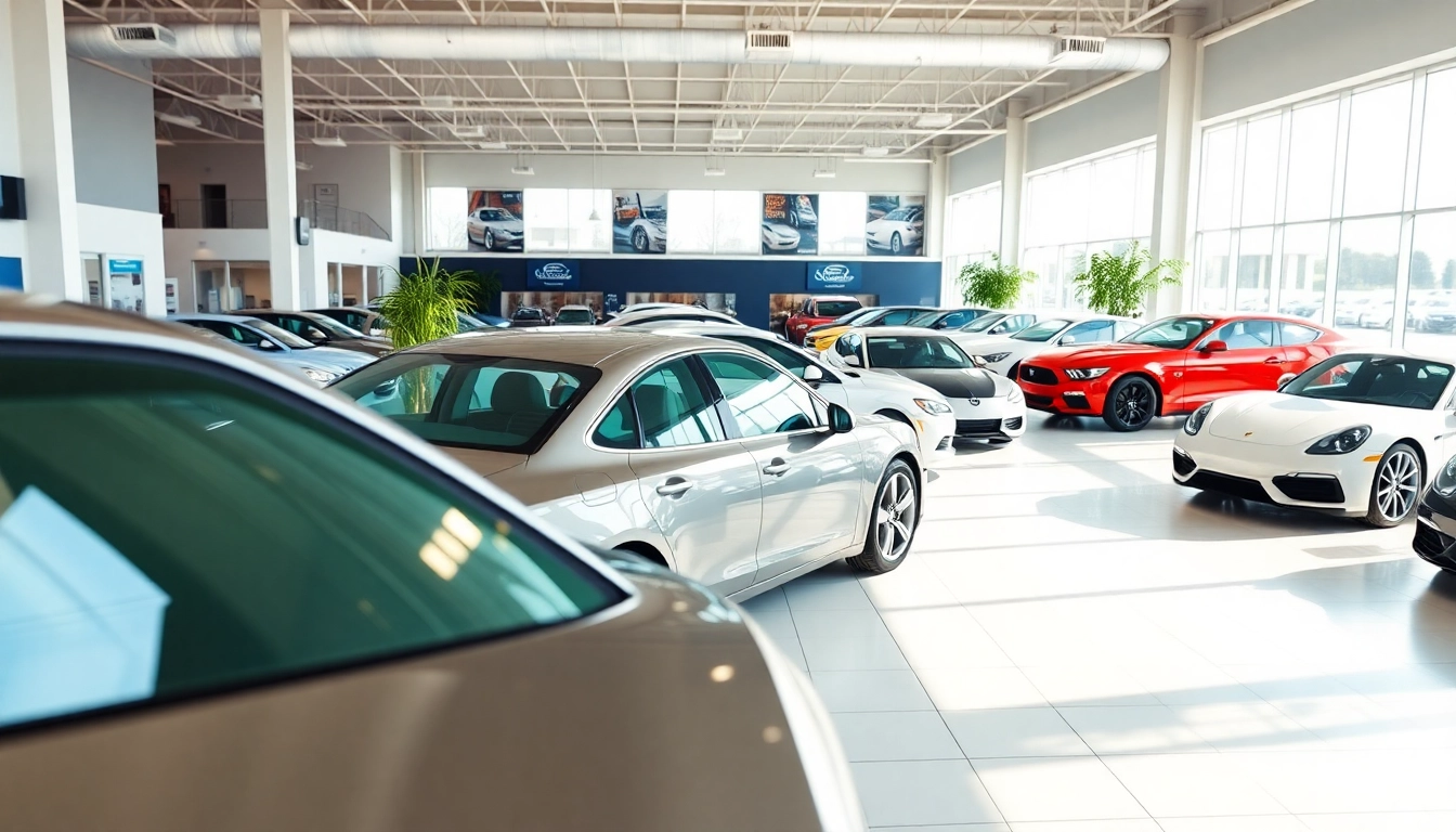 Find Used Vehicles in a bright showroom showcasing a variety of well-maintained cars.