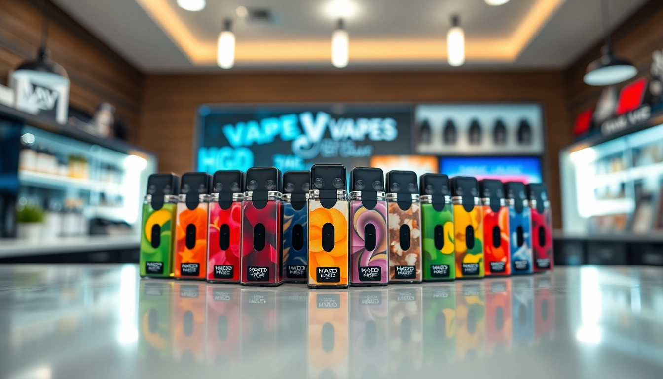 Hqd pods in an engaging display highlighting vibrant flavors and modern design