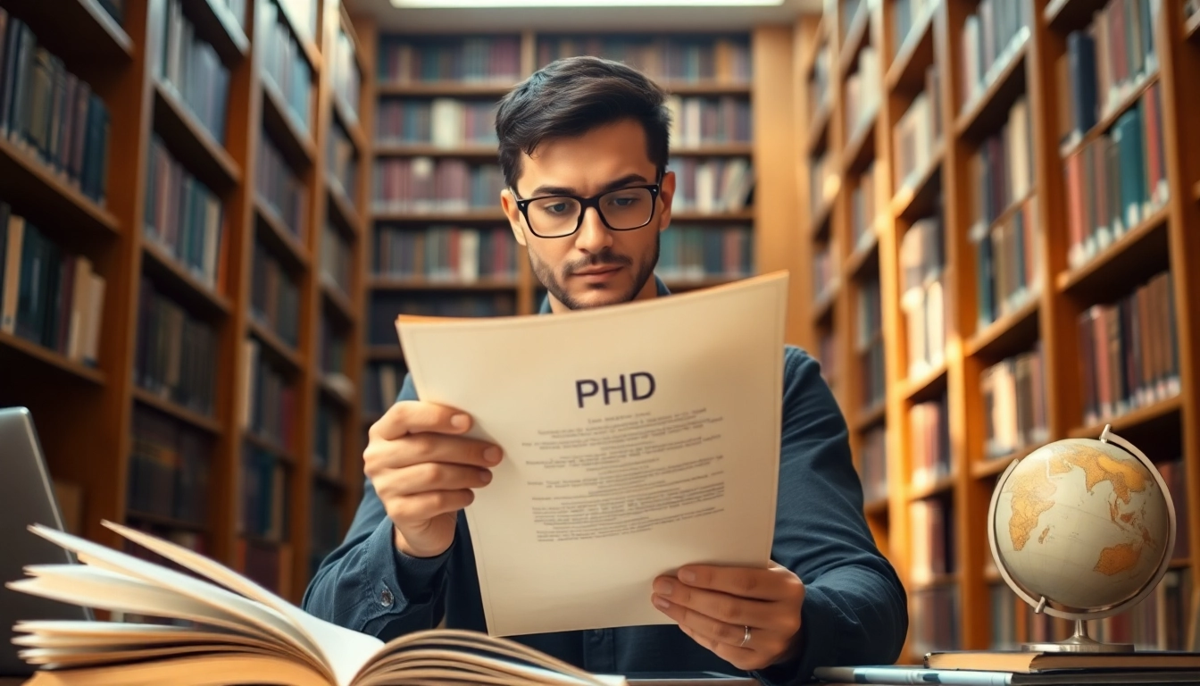Find where to buy a PhD degree while reviewing an academic document in a library setting.
