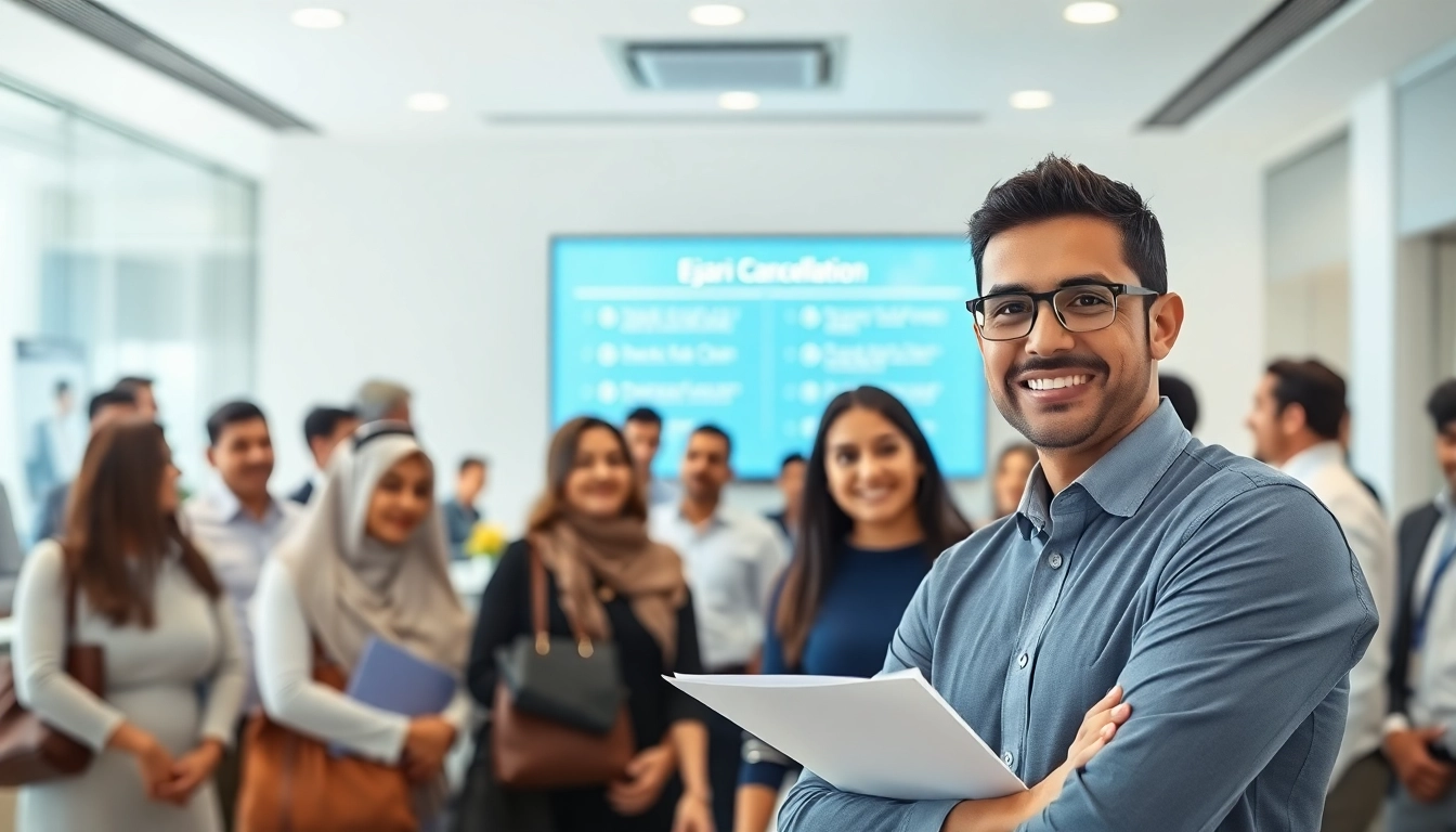 Explore the steps for ejari cancellation with a representative in a modern trustee center.