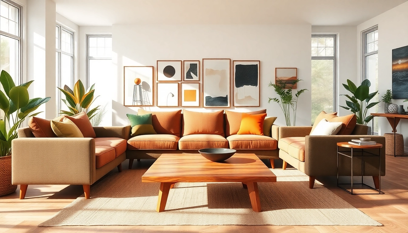 Showcase MCM Home Decor through a bright, inviting living room with stylish mid-century furniture.