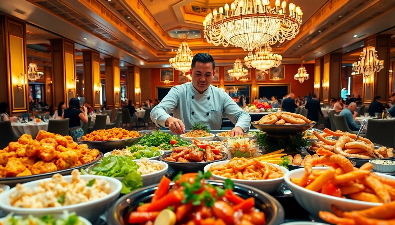 Indulge in a vibrant buffet experience featuring top Buffets in Las Vegas with a variety of culinary delights.
