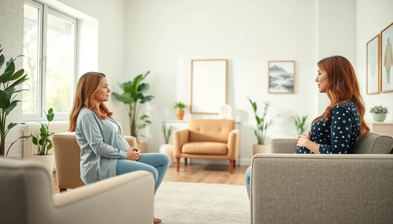 Supportive atmosphere for Perinatal Therapy Austin session with a therapist and client.