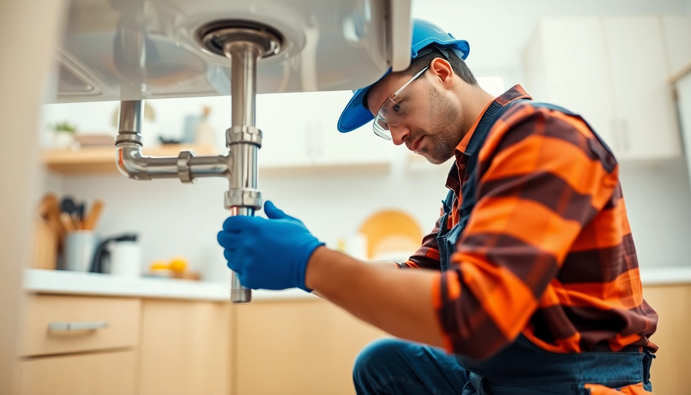 Fixing a pipe leak with expert plumber services Maricopa in a home kitchen setting.