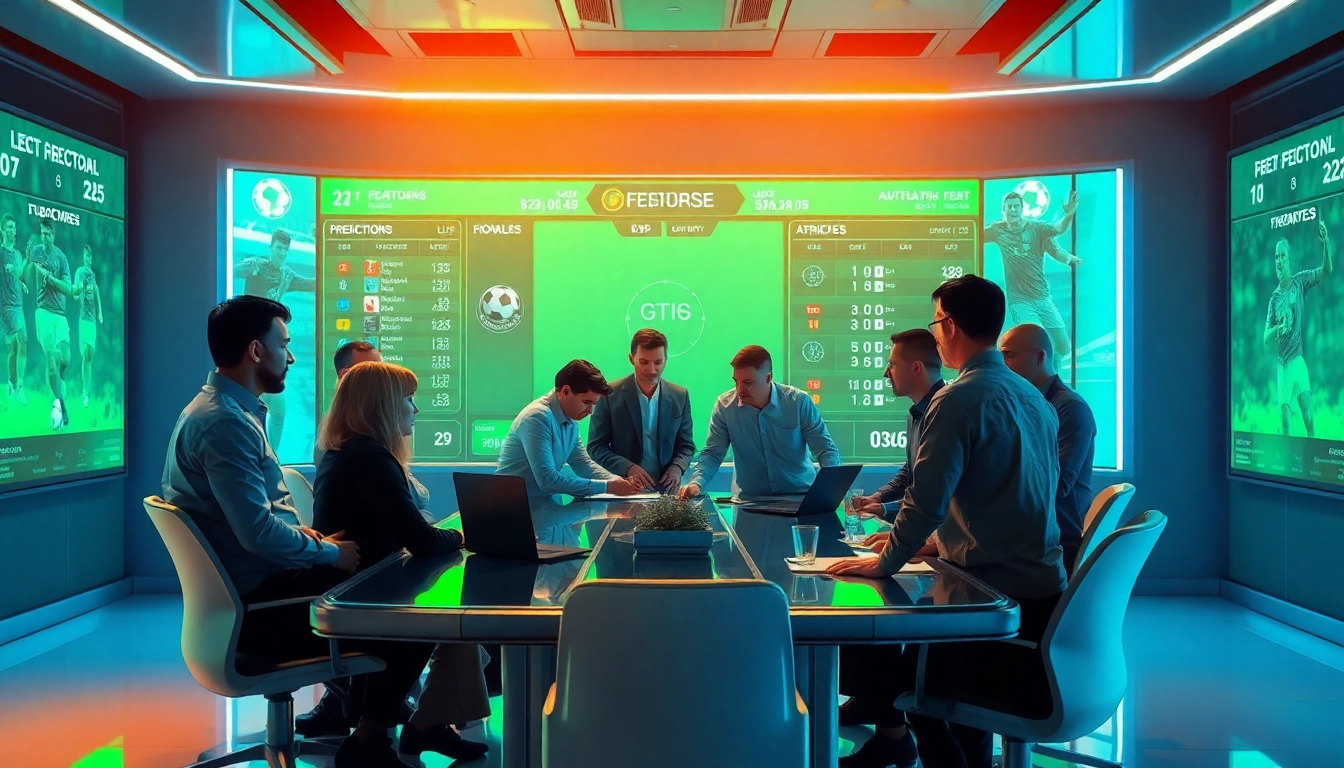 Engaging professionals analyzing data on a Legit Football Prediction website for better insights.
