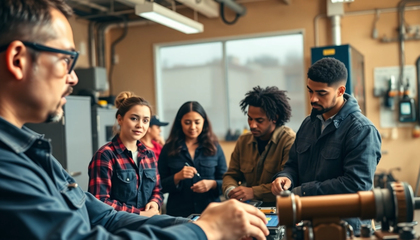 Explore trade schools in southern California with students learning practical skills in a vibrant classroom.