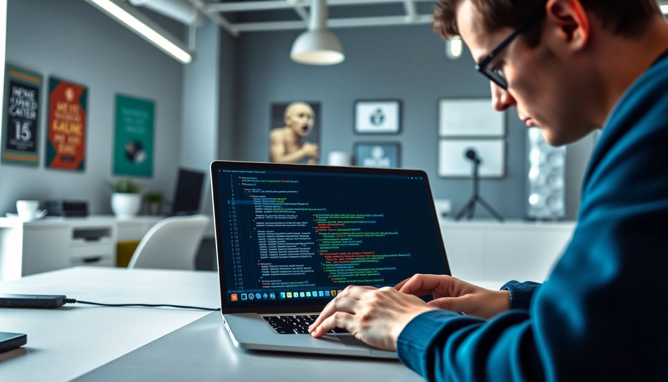 Showcasing the Best AI coding assistant with a professional coder focused on their work.