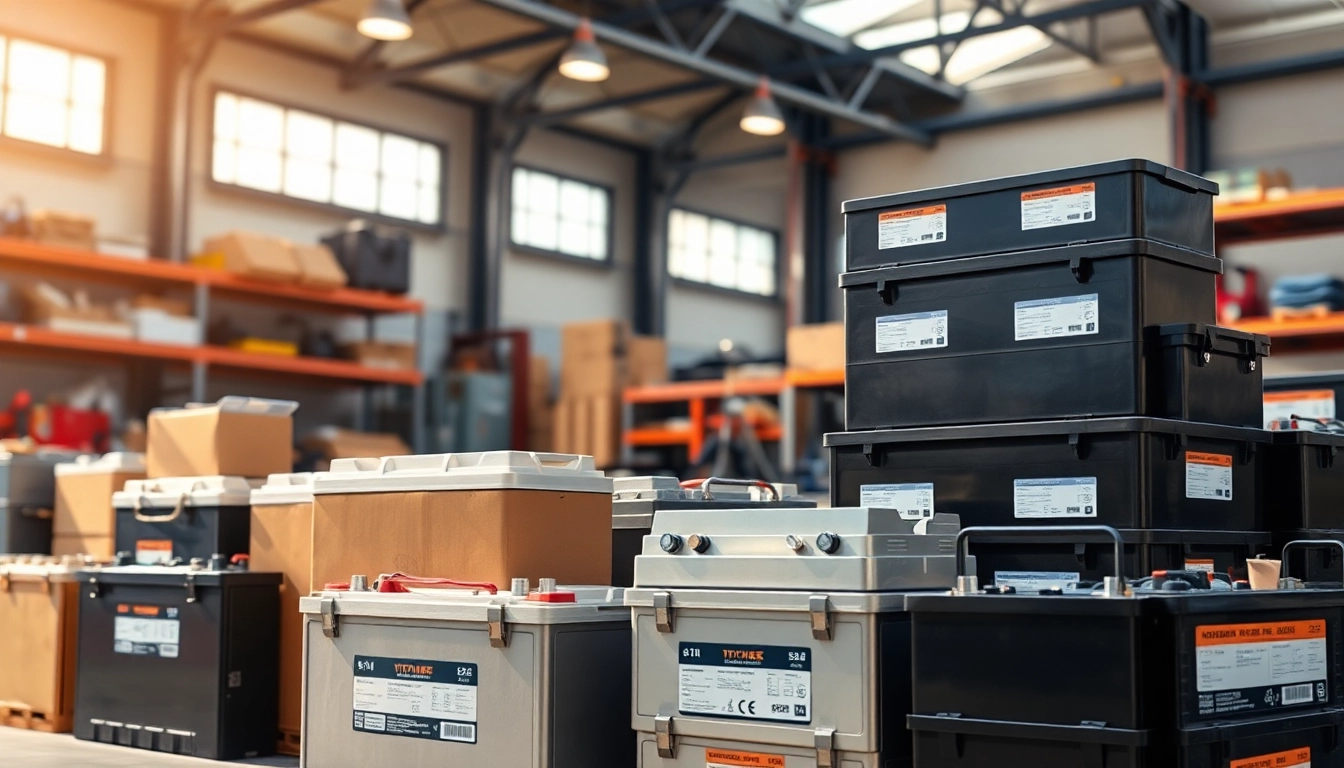 Showcasing robust truck batteries Malta in a professional warehouse setting with detailed features.