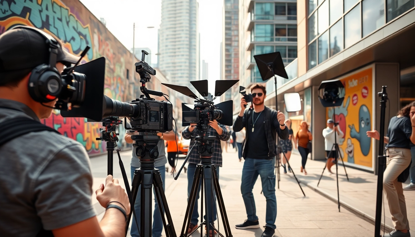 Capture engaging moments during Creative Video Shoots Toronto showcasing dynamic urban settings.