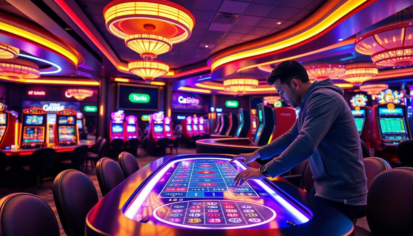 Engaging player at a Trusted Online Casino Philippines 2025, enjoying a vibrant gaming experience.