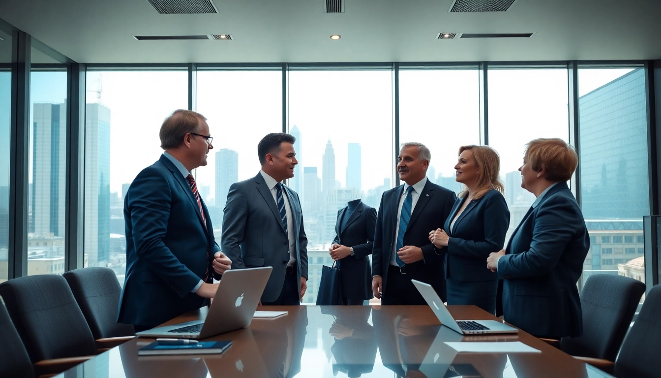 Politicians discussing important issues in a modern office environment, reflecting the energy of Politics.