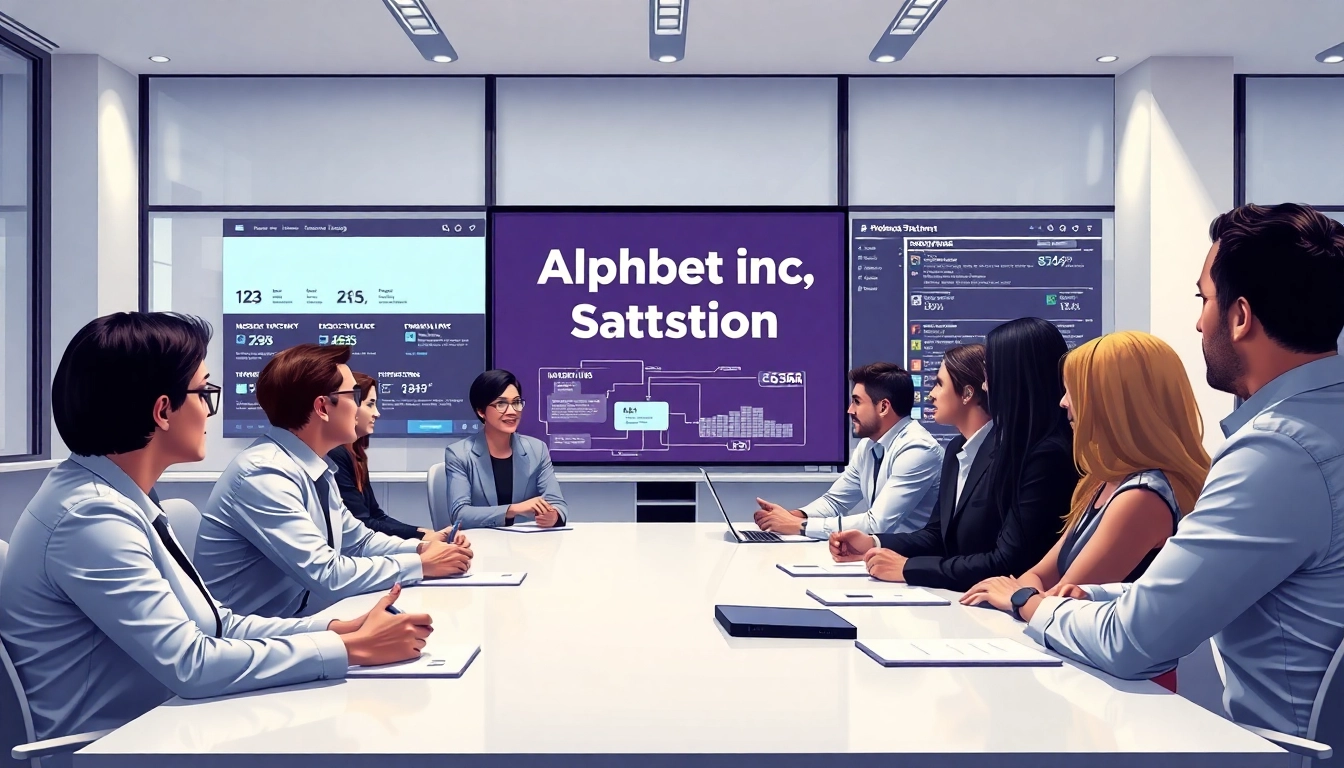 Engaging discussion illustrating the alphabet inc mission statement in a modern business setting.