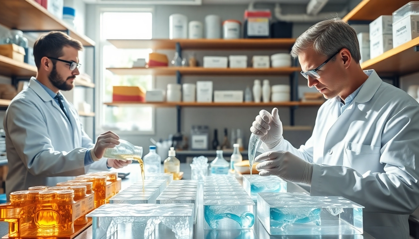 Applying infusion resins in professional laboratory for advanced composite manufacturing.