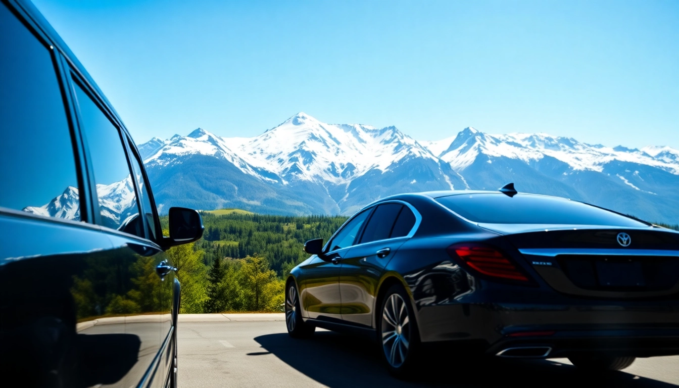 Experience premium car service from Vancouver airport to Whistler in luxury vehicles against stunning mountain backdrops.