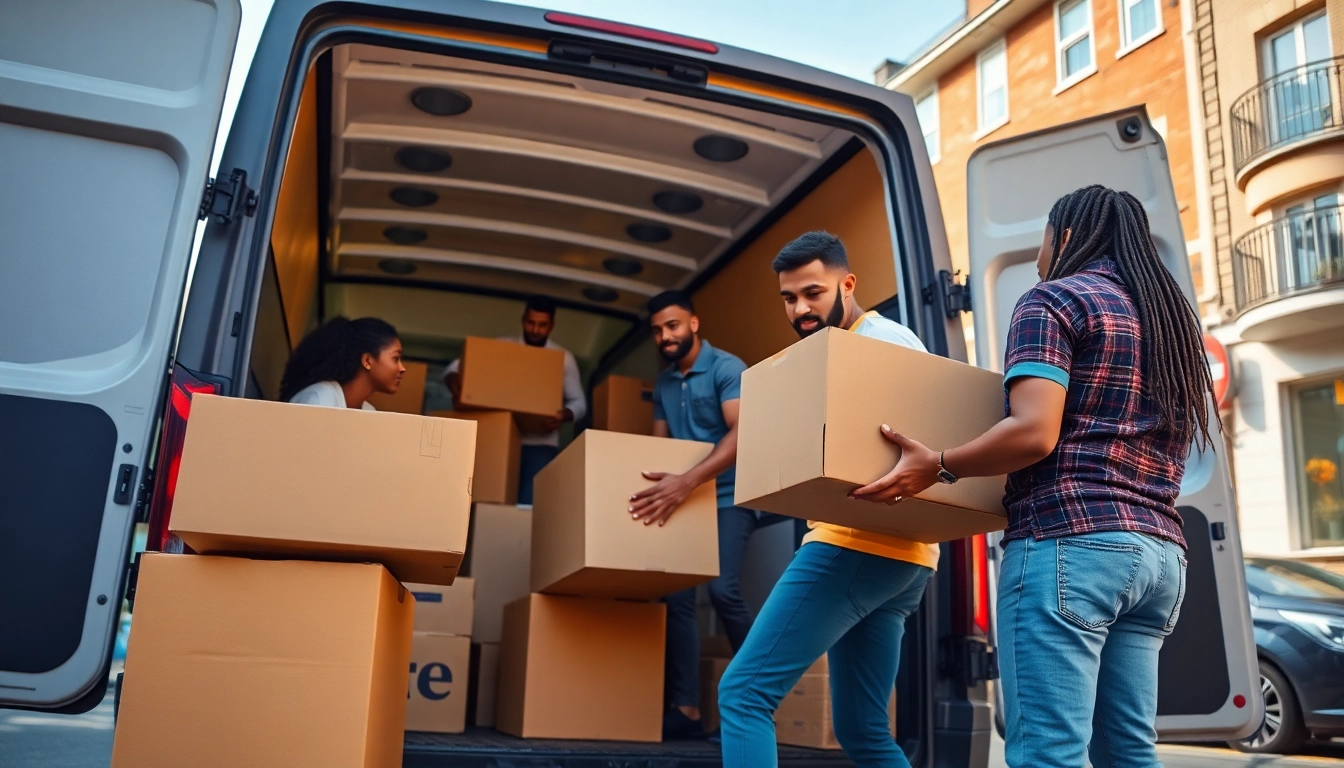 Team of professionals managing East London Removals and Storage efficiently during a busy move.