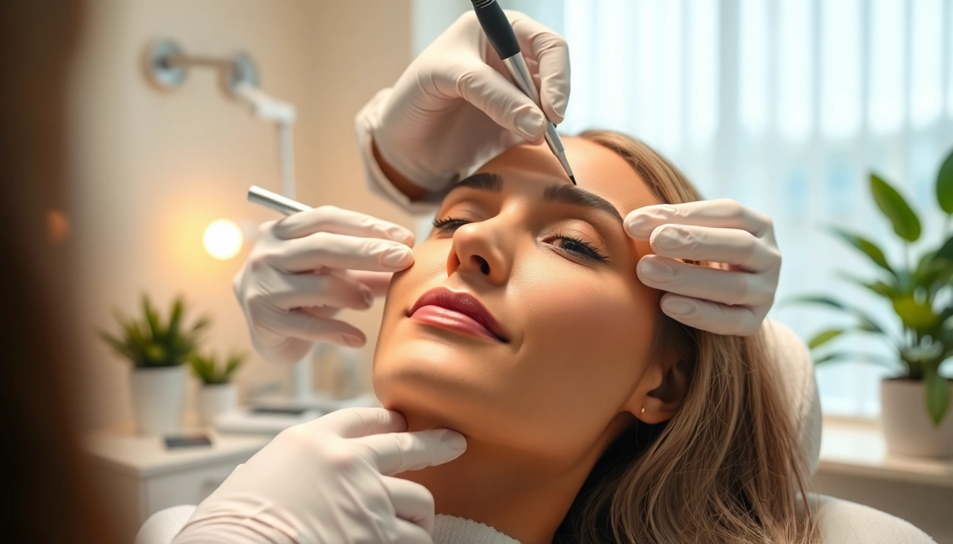 Administering botox near me for a smooth, youthful complexion in a serene medspa.