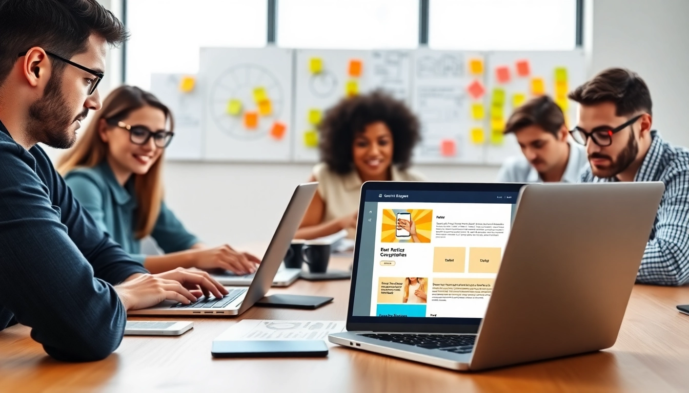 Crea siti web con un team mentre progettano e collaborano su un nuovo sito.