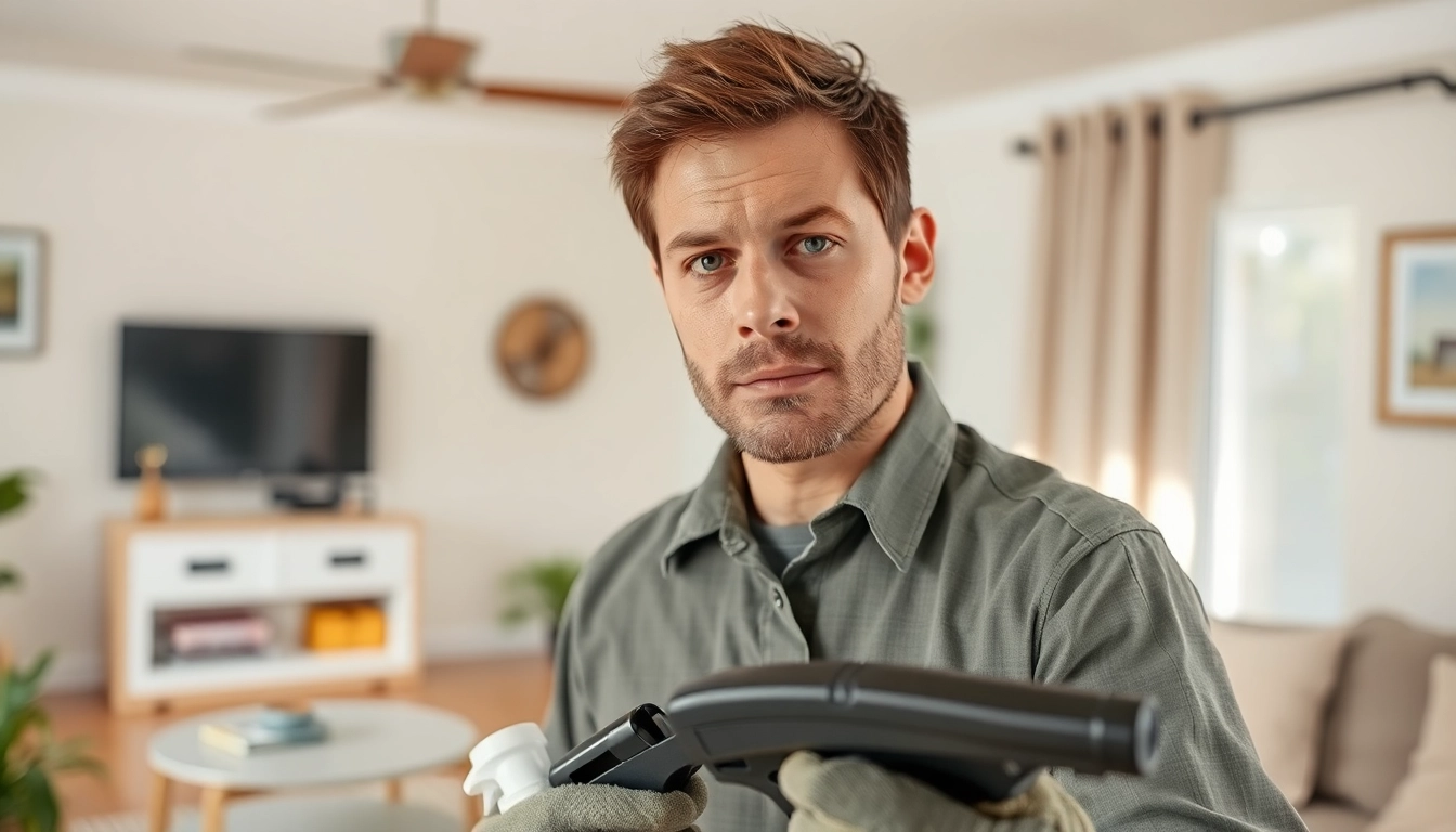 Ensure effective pest control solutions with The Exterminators Pest cpntrol expert at work.
