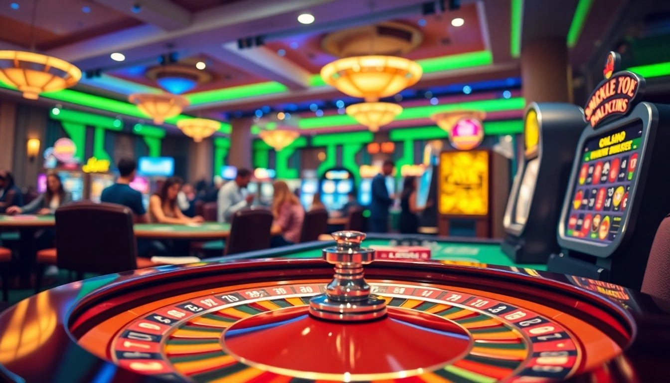 Experience the excitement at the Best Online Casino Malaysia 2025 with vibrant gaming tables and players.