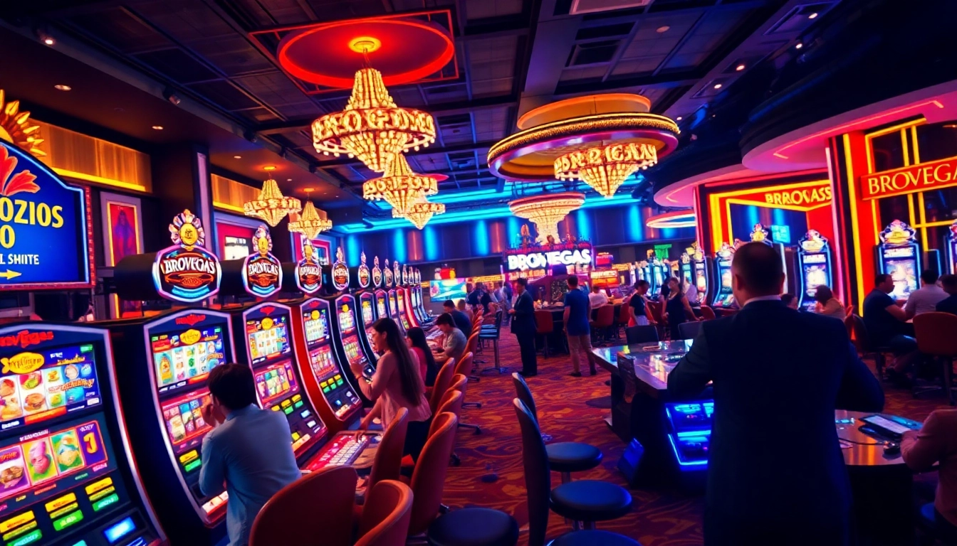 Rasakan pengalaman seru di brovegas casino dengan suasana yang ramai dan penuh warna.