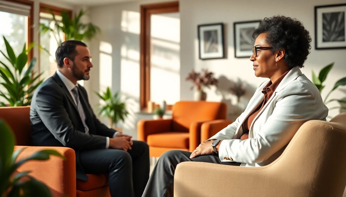 Engaging session with a 61psychiatrist in an inviting office atmosphere.
