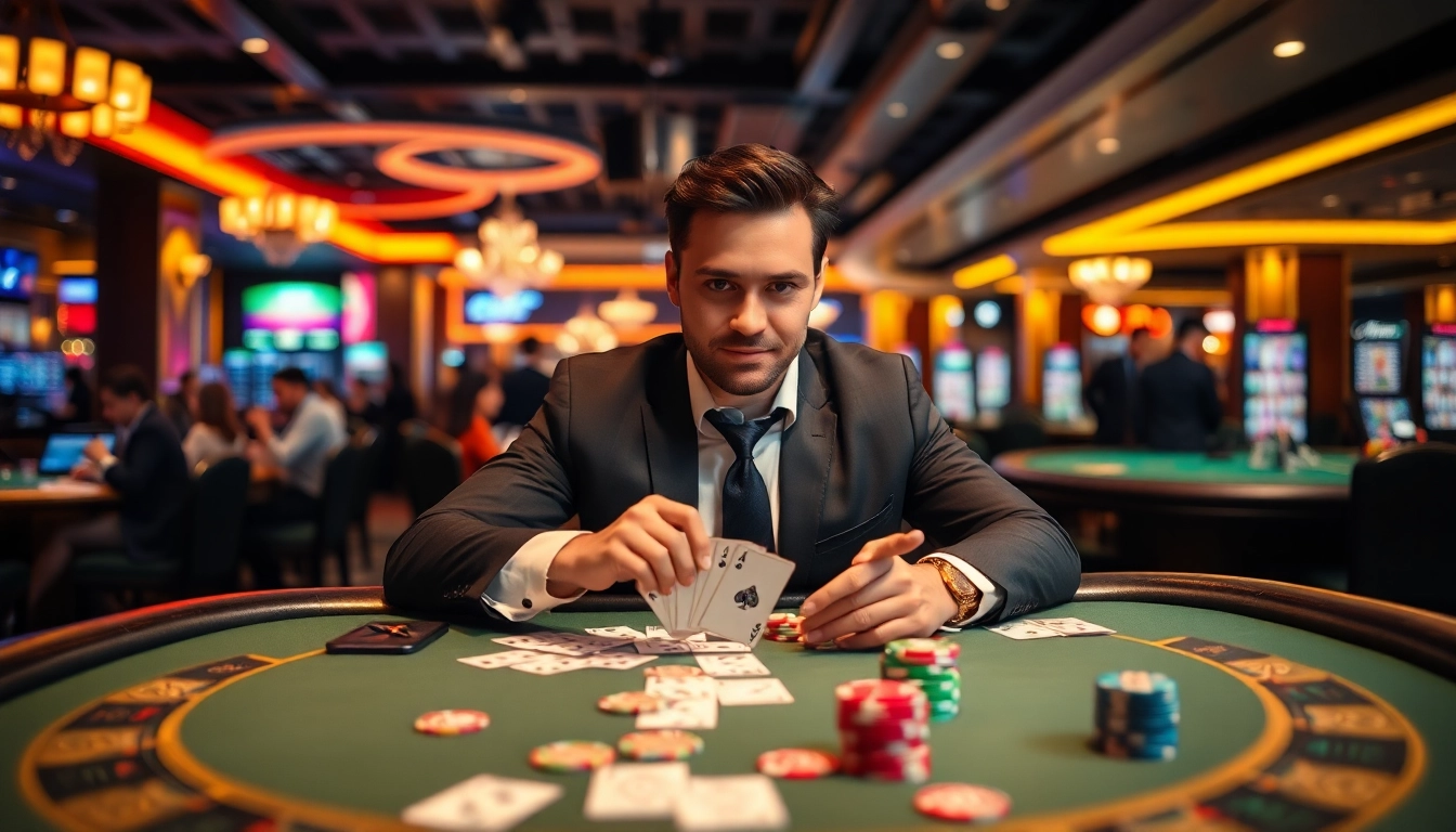 Experience the excitement at the Best Online Casino Malaysia 2025 with a professional gambler in action.