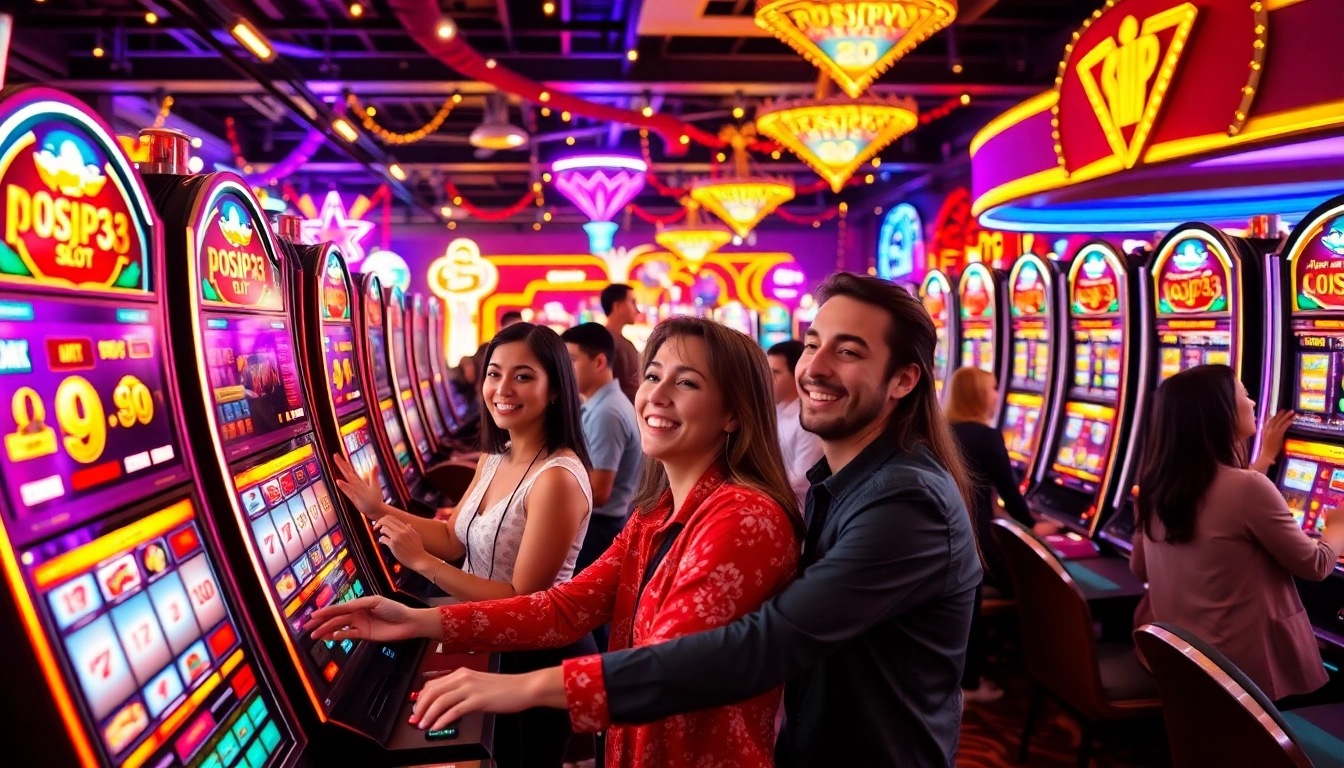 Nikmati keseruan bermain posjp33 slot di kasino yang cerah dan penuh warna.