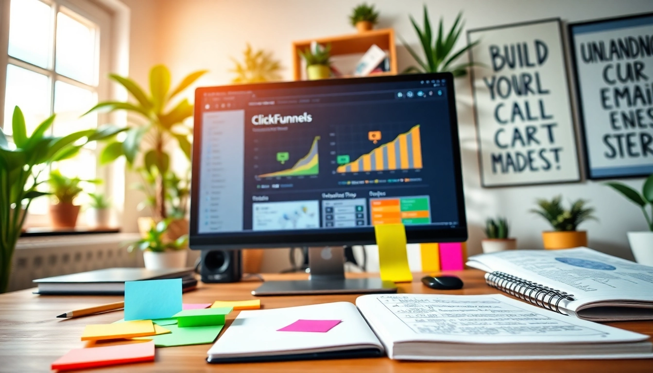 Learn how to build an email list using ClickFunnels with a vibrant and engaging workspace.