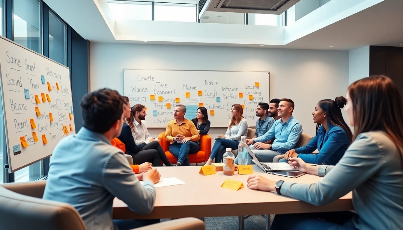 Namelix participants brainstorming unique brand names in an engaging workshop setting.
