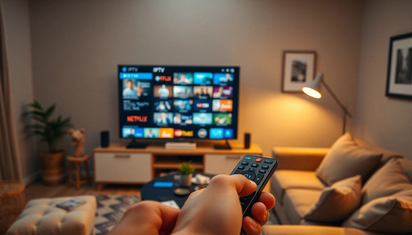 Compra Listas IPTV en un entorno acogedor mientras se disfruta de una experiencia de visualización.