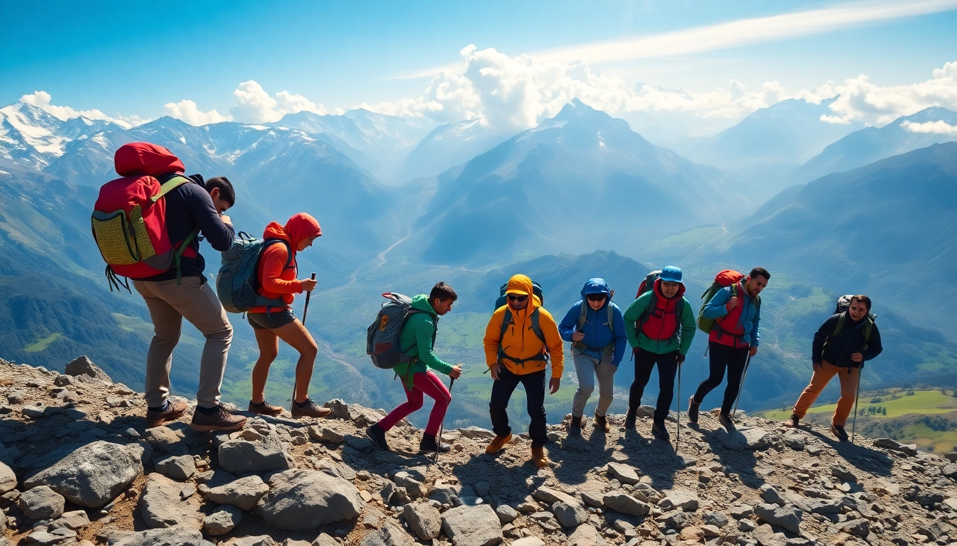 Experience Trekking in Nepal with Local Guides on a majestic mountain trail.
