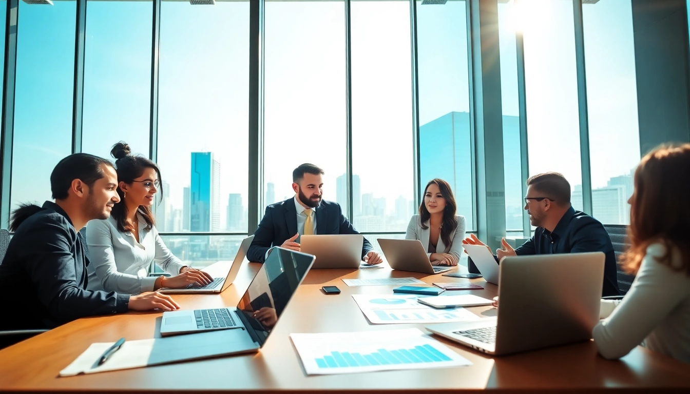 Engaging franchise business discussion highlighting entrepreneurial opportunities in a modern setting.