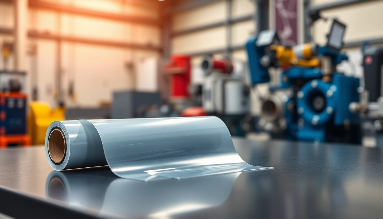 Showcase of precision adhesive films from https://www.makobond.com/adhesives-films in an industrial setting highlighting quality.
