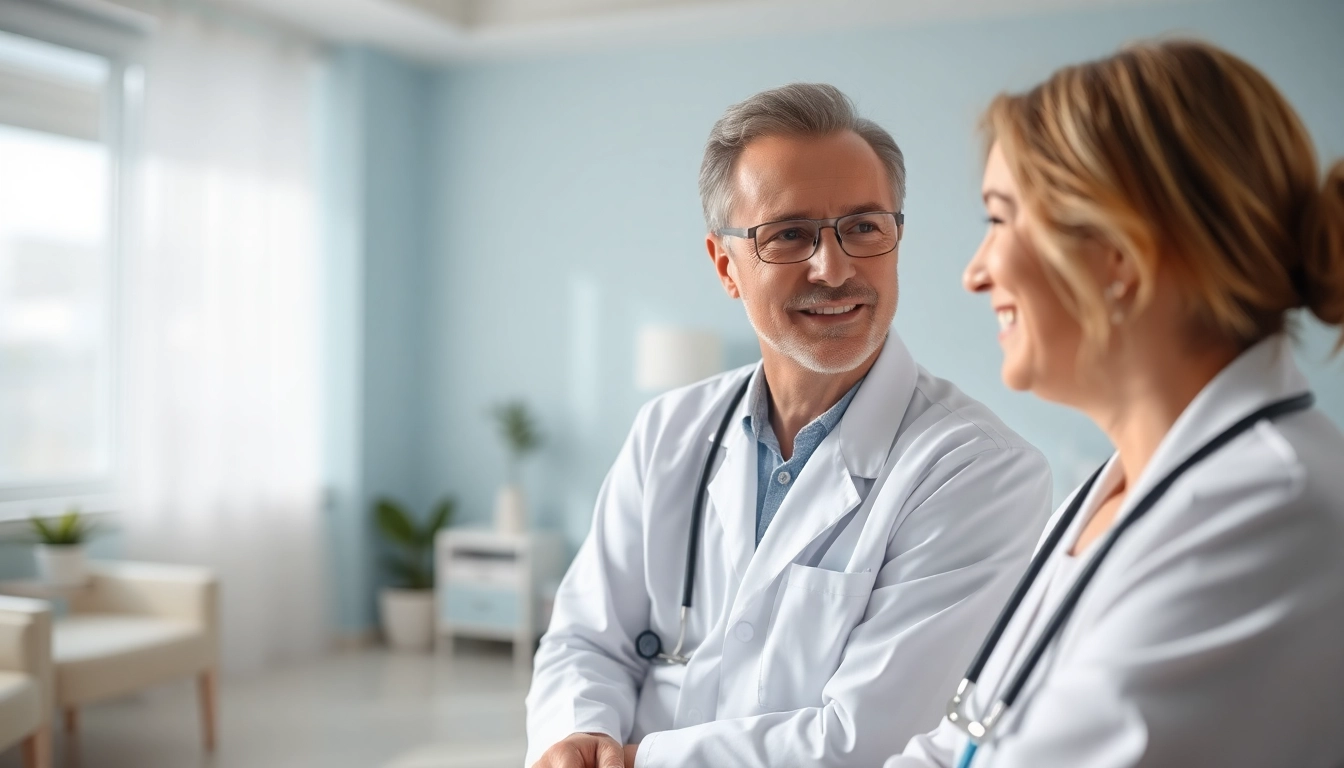 Engaging primary care physician las vegas providing patient care in a modern clinic setting.