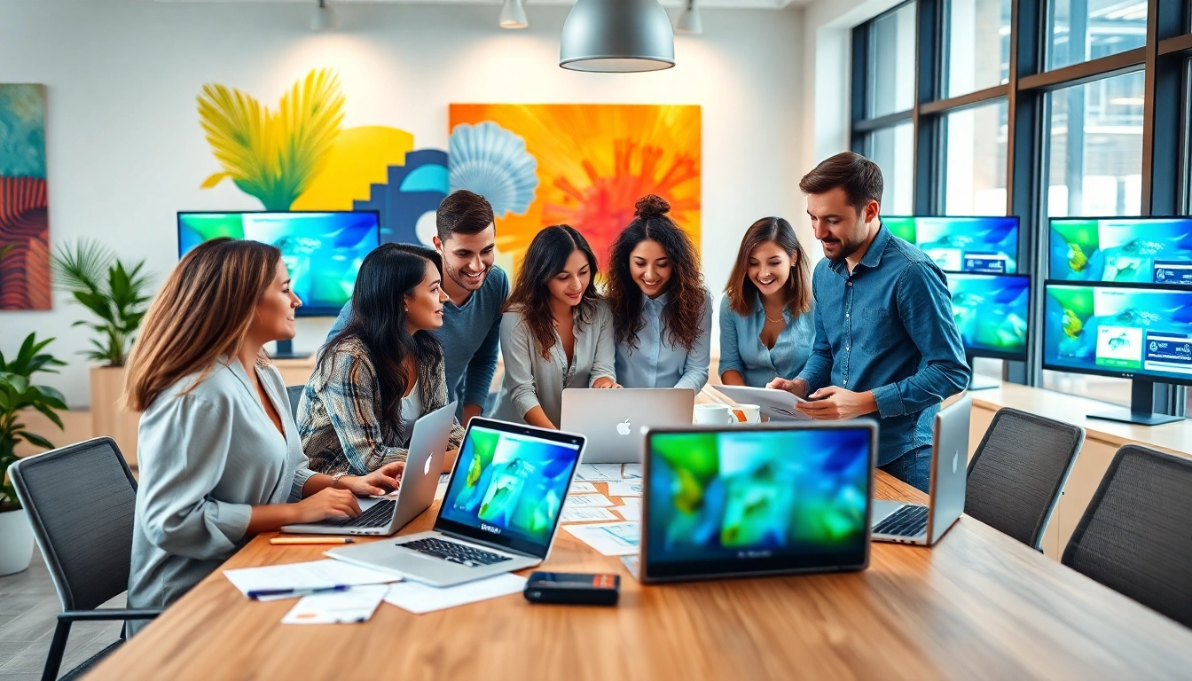 Creative process at a web design company kansas city demonstrates teamwork and innovation.