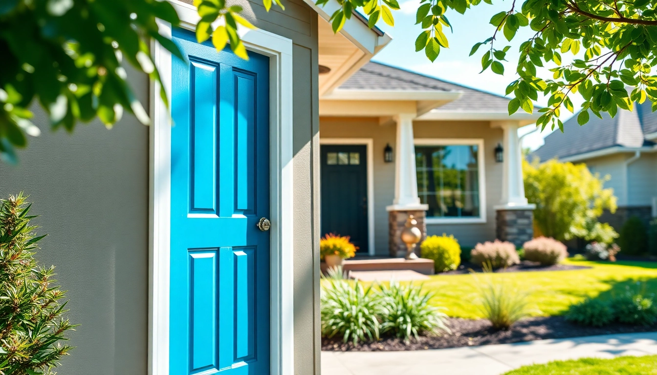 Enhancing curb appeal with a new door replacement in Tigard Oregon, showcasing modern design and quality.